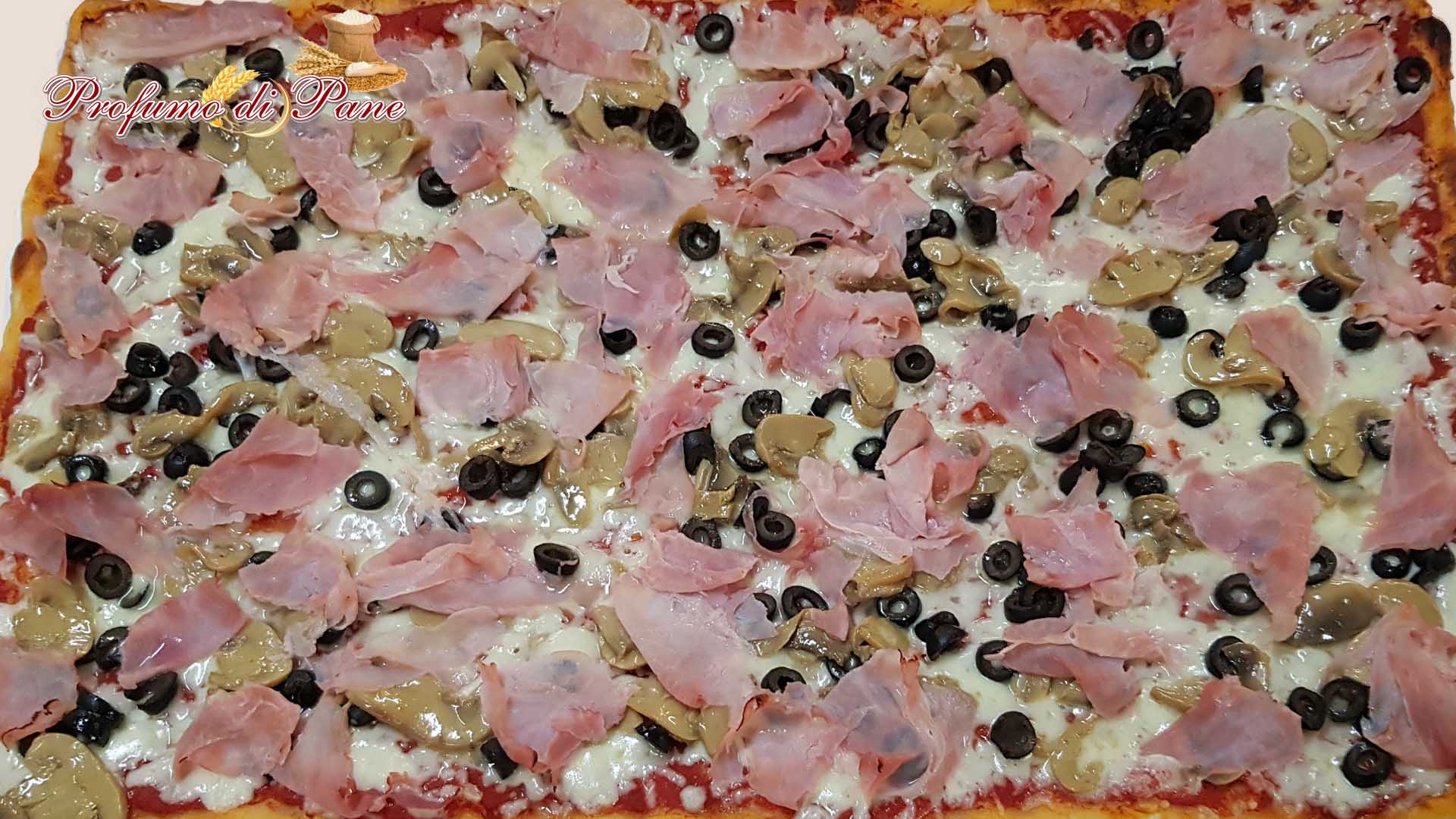 Teglia di pizza capricciosa